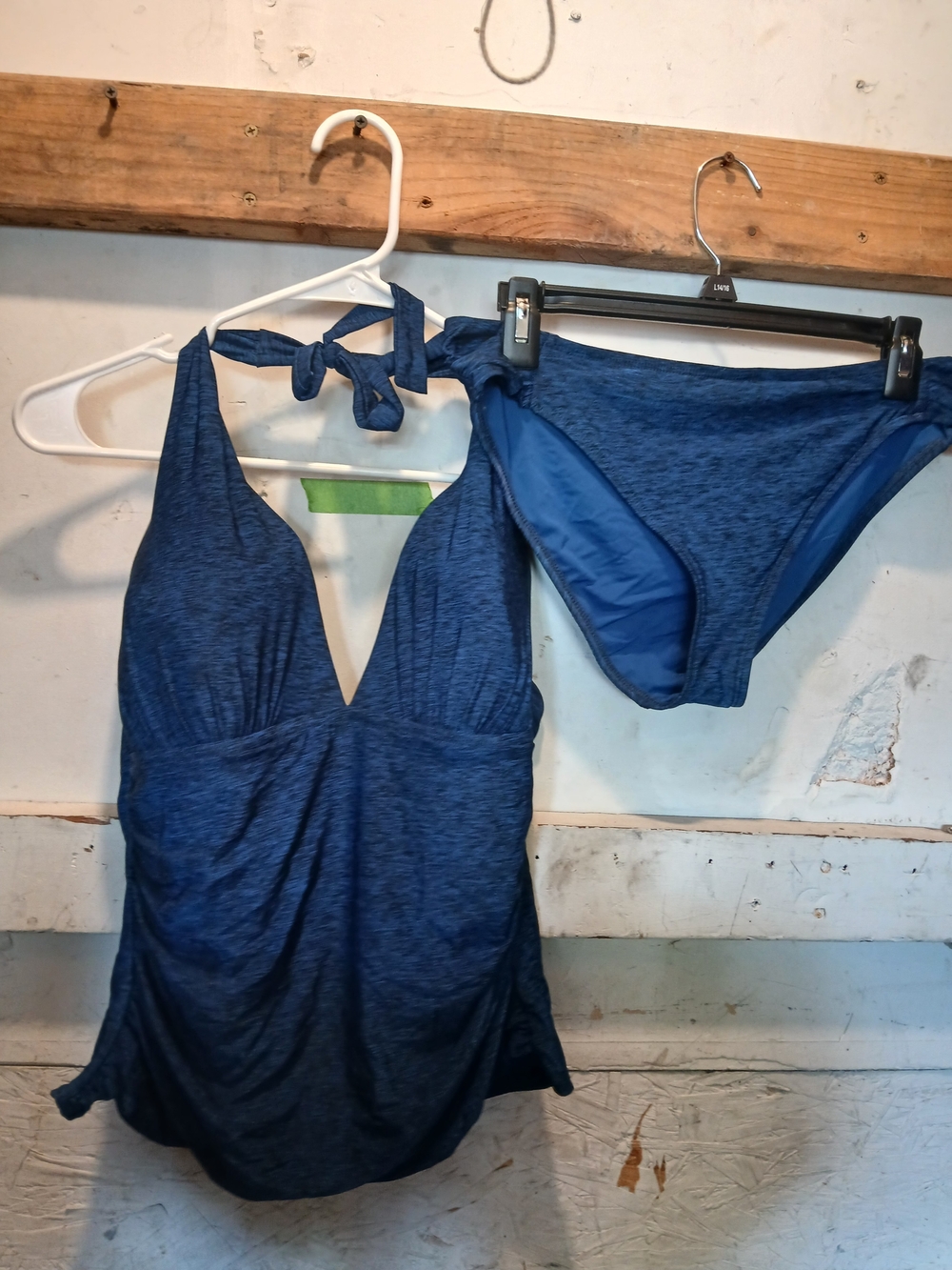 Women’s La Blanca Navy Blue Tankini Set - Classic Swim Top & Bikini Bottom 12